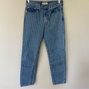 The Perfect Vintage Crop Pinstripe Jean